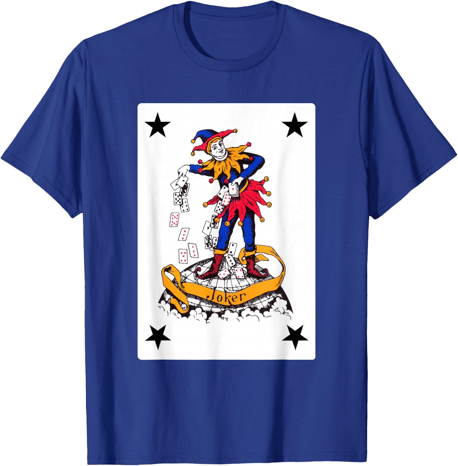 Vintage Joker Playing Card Retro Clown Group Costume T-Shirt - T-Shirt | Royal