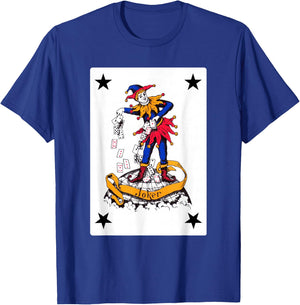 Vintage Joker Playing Card Retro Clown Group Costume T-Shirt - T-Shirt | Royal