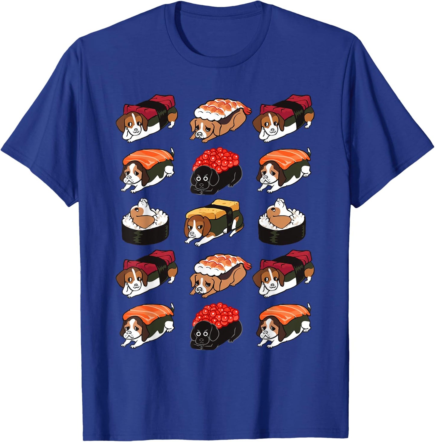 Sushi Beagle Funny T-Shirt - T-Shirt | Royal