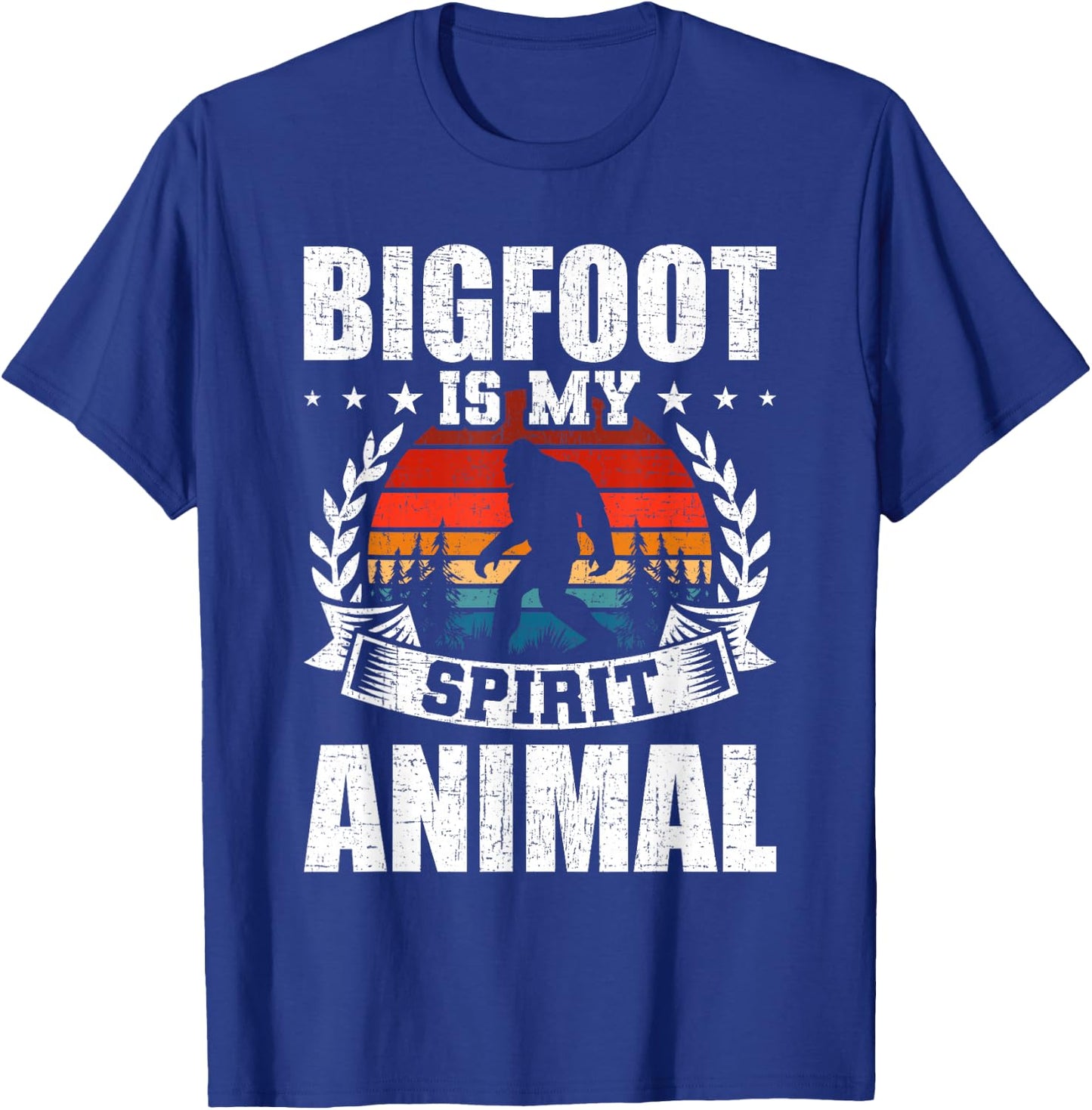 Bigfoot is My Spirit Animal lover T-Shirt - T-Shirt | Royal