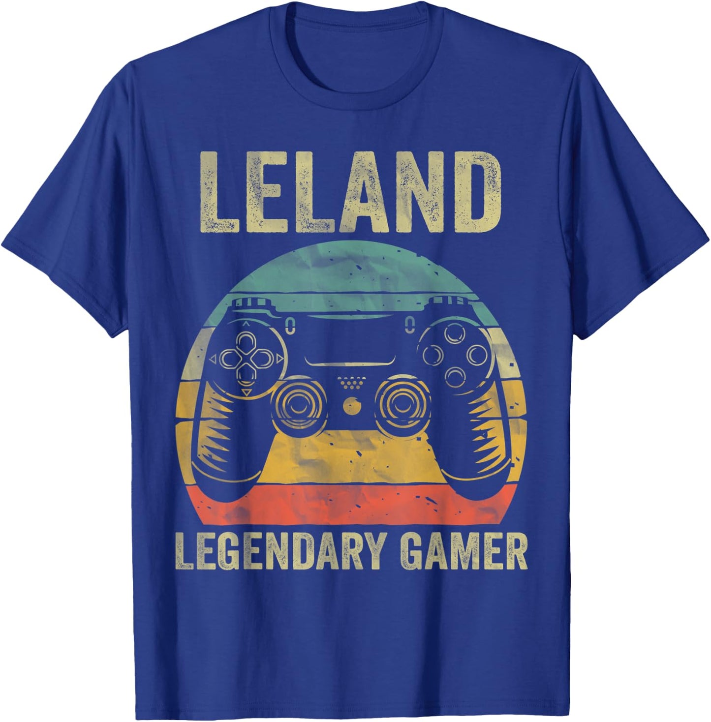 Personalized Legendary Gamer Shirt Leland Name Video Gamer T-Shirt - T-Shirt | Royal