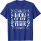 Mother of the Birthday Twins Birthday Twin Mum T-Shirt - T-Shirt | Royal