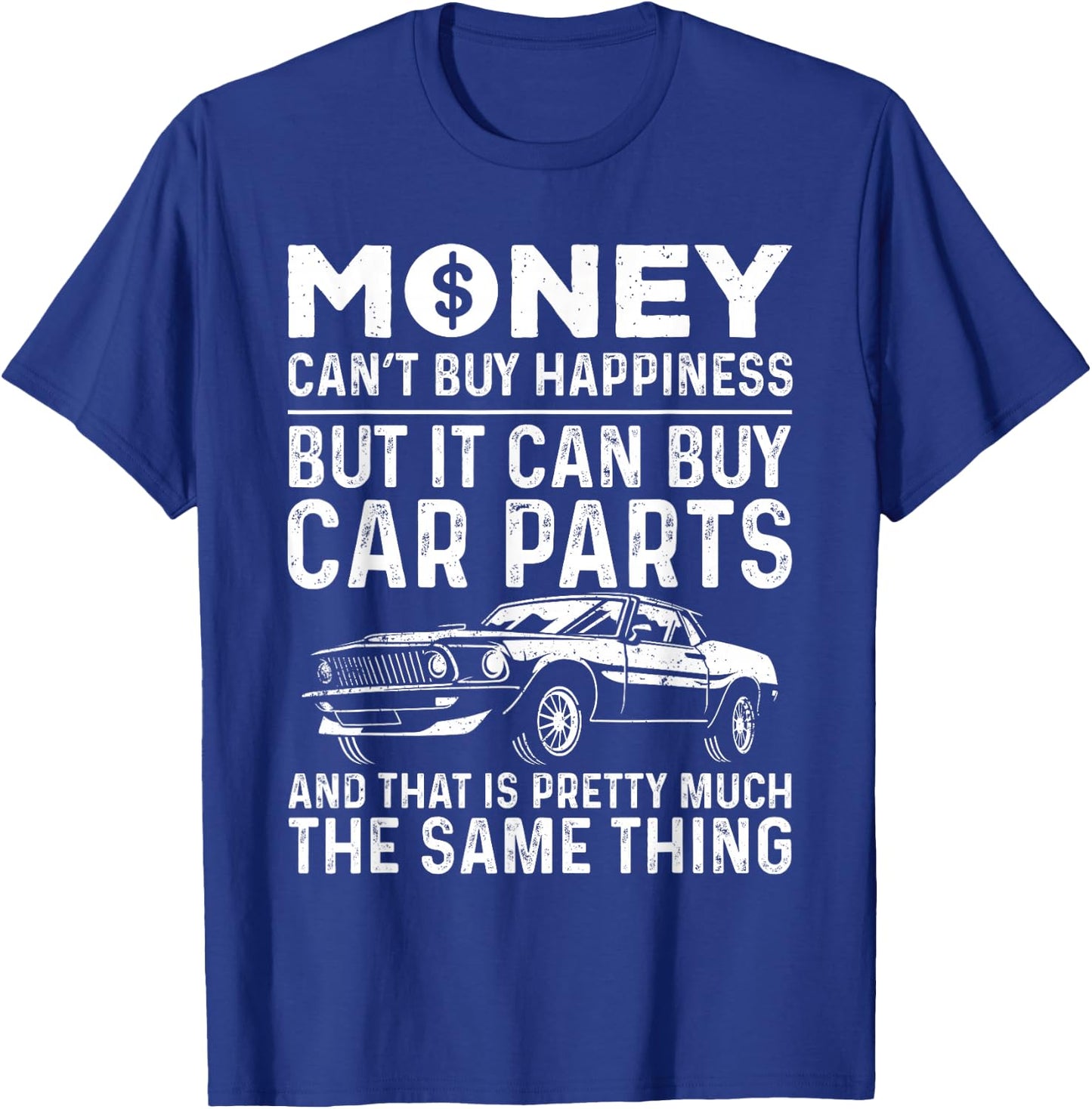 Cool Car Lover Art Automotive Engine Drag Racing Guy T-Shirt - T-Shirt | Royal