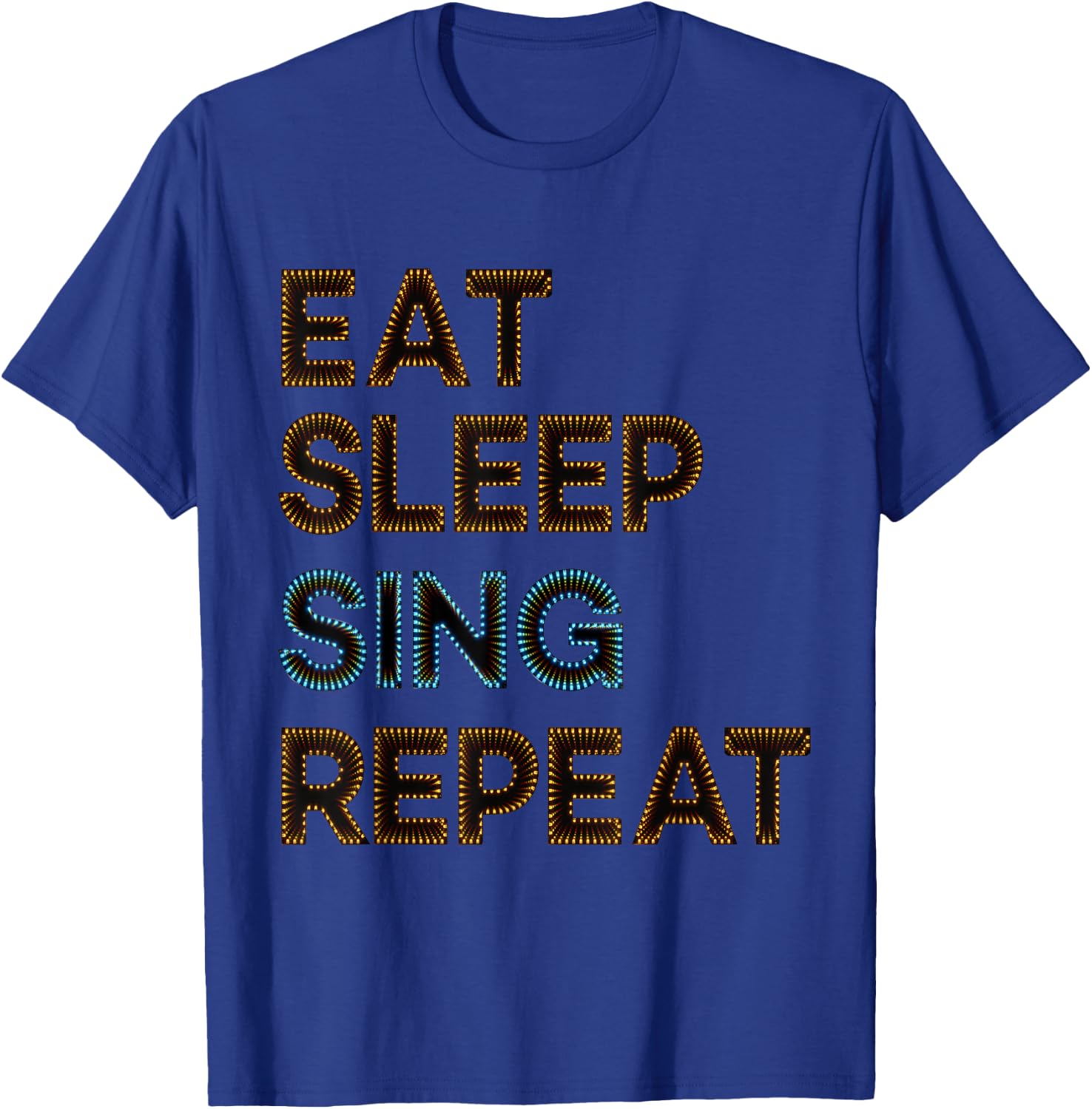 Singer T Shirt - Eat Sleep Sing Repeat T-Shirt - T-Shirt | Royal