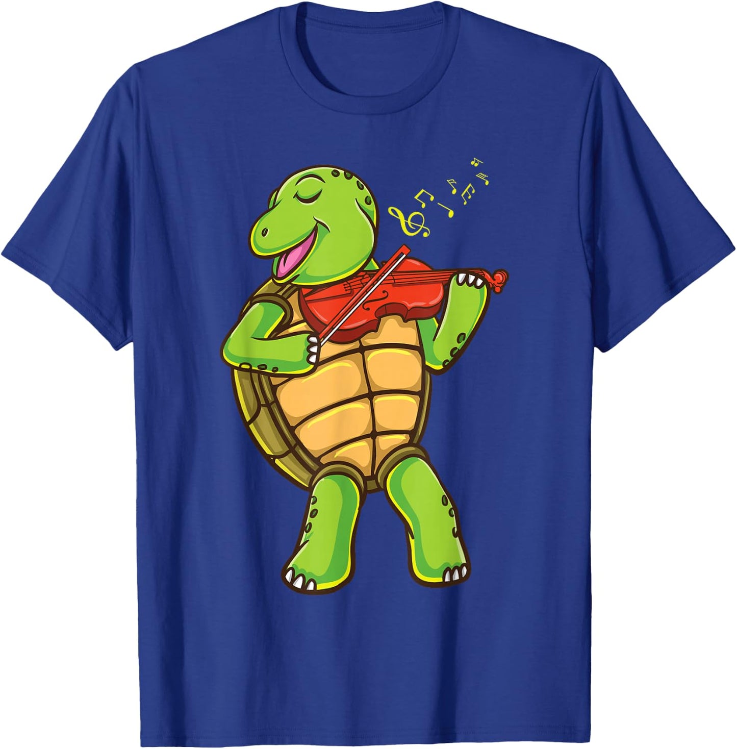 Turtle Playing Violin T-Shirt - T-Shirt | Royal
