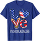 School Aide Love USA Flag Fireworks Funny 4th of July T-Shirt - T-Shirt | Royal