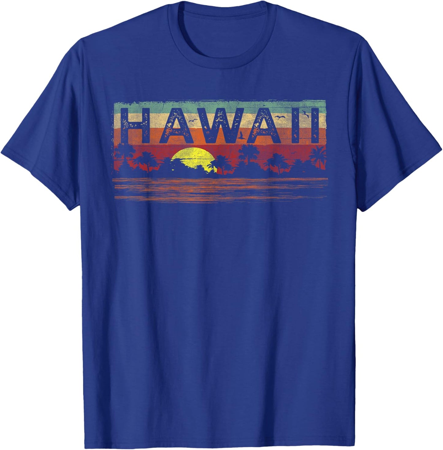 Vintage Tropical Hawaii T Shirt - Hawaiian T Shirt T-Shirt - T-Shirt | Royal