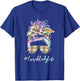 Lunch Lady Messy Hair Woman Bun Lunch Lady Life T-Shirt - T-Shirt | Royal
