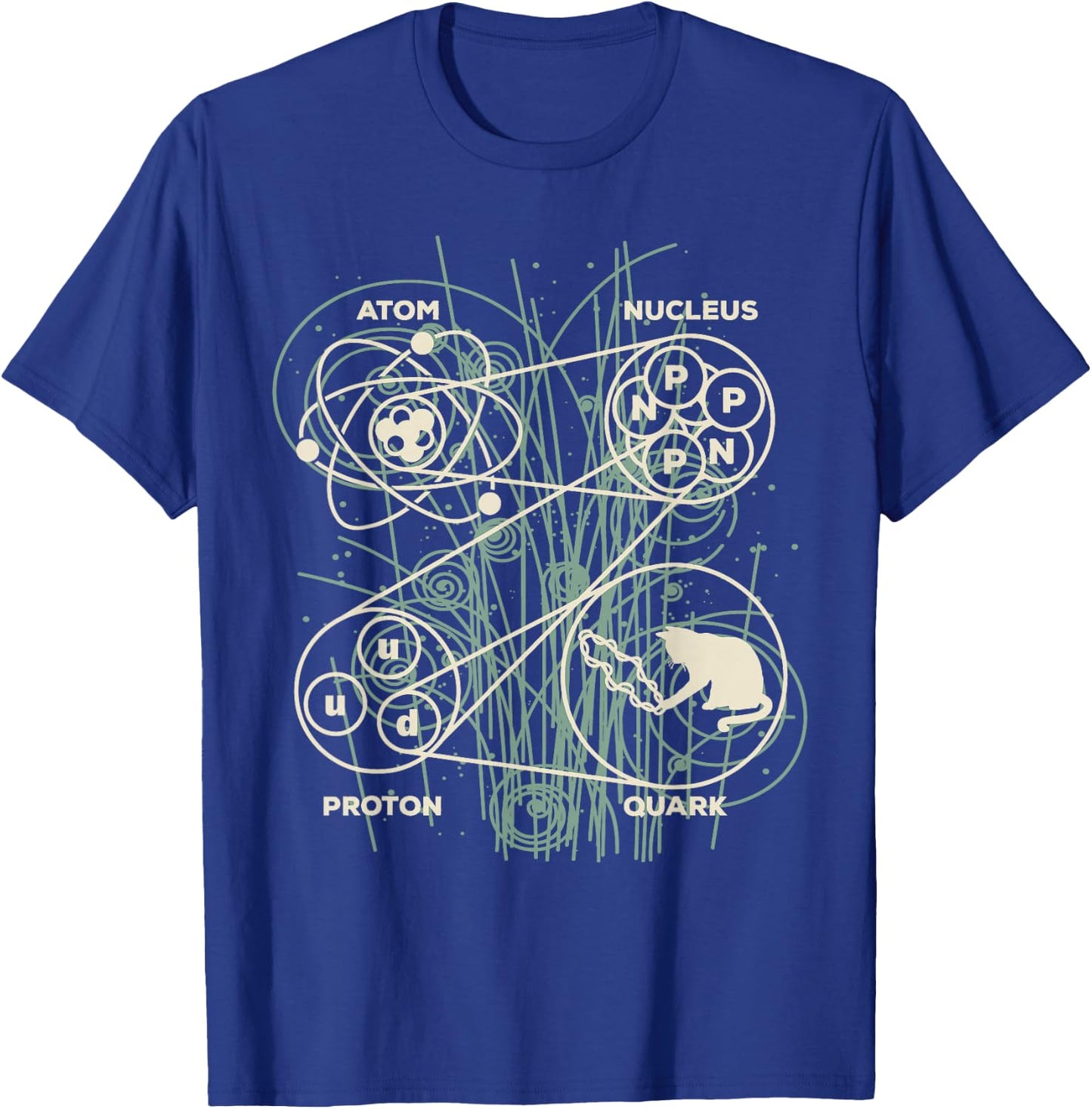 Quantum Mechanics String Theory - Neutrinos Photon Physicist T-Shirt - T-Shirt | Royal