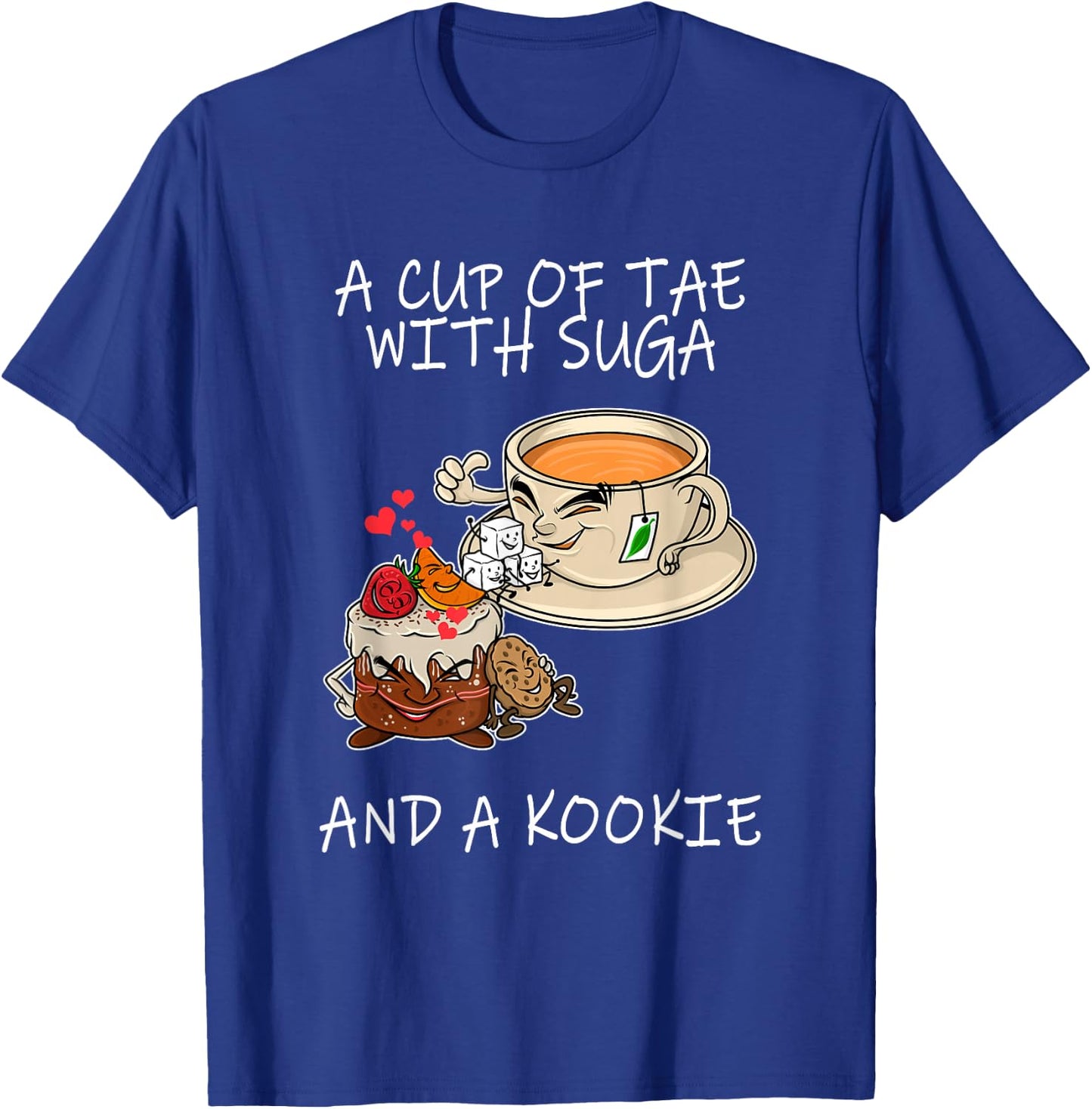 A Cup Of Tae Suga And A Kookie Funny Coffee Lover Foodie T-Shirt - T-Shirt | Royal