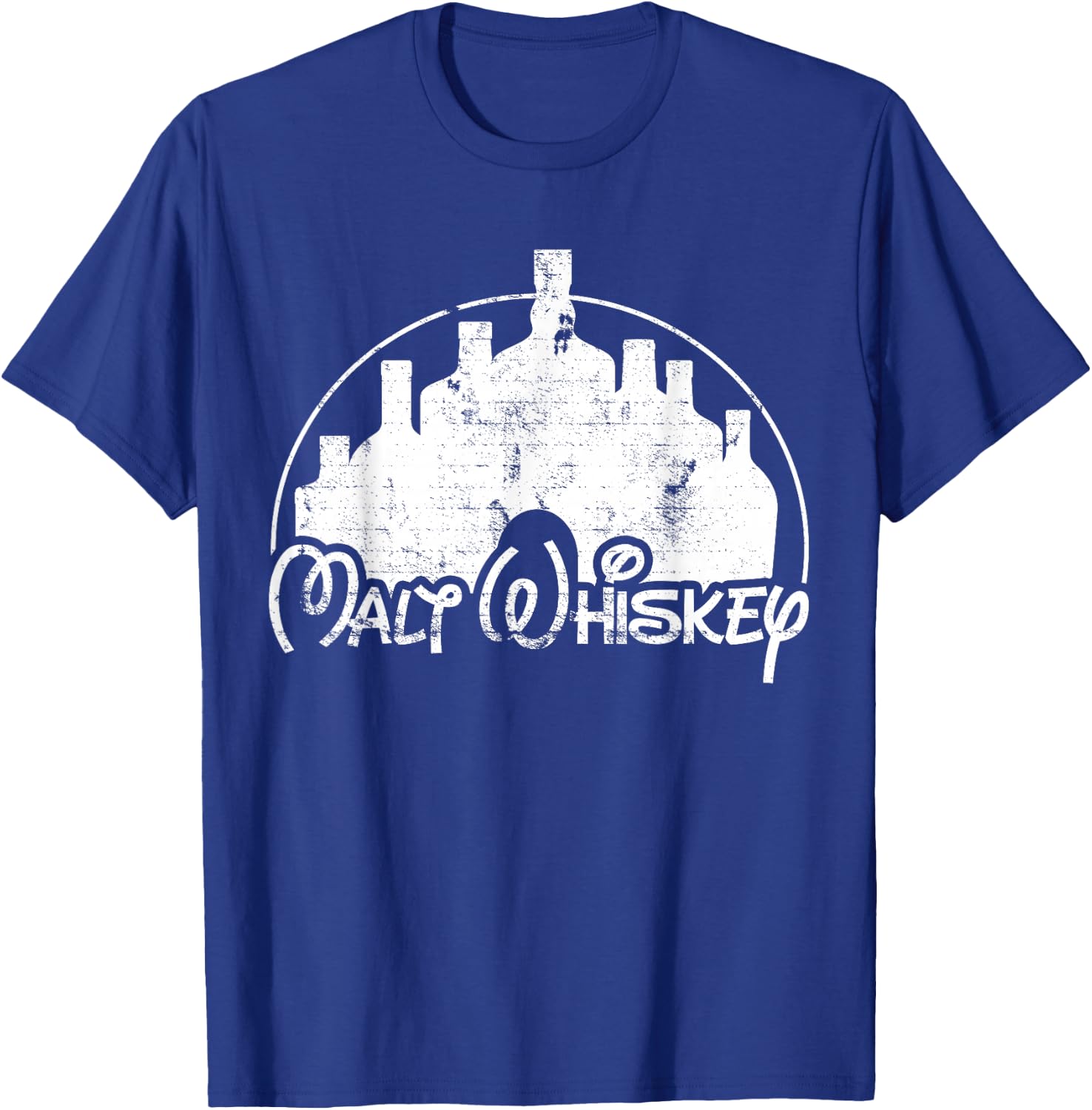 Malt Whiskey, Scotch Or Bourbon Lover - Funny Parody T-Shirt - T-Shirt | Royal