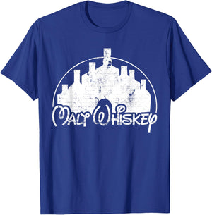 Malt Whiskey, Scotch Or Bourbon Lover - Funny Parody T-Shirt - T-Shirt | Royal