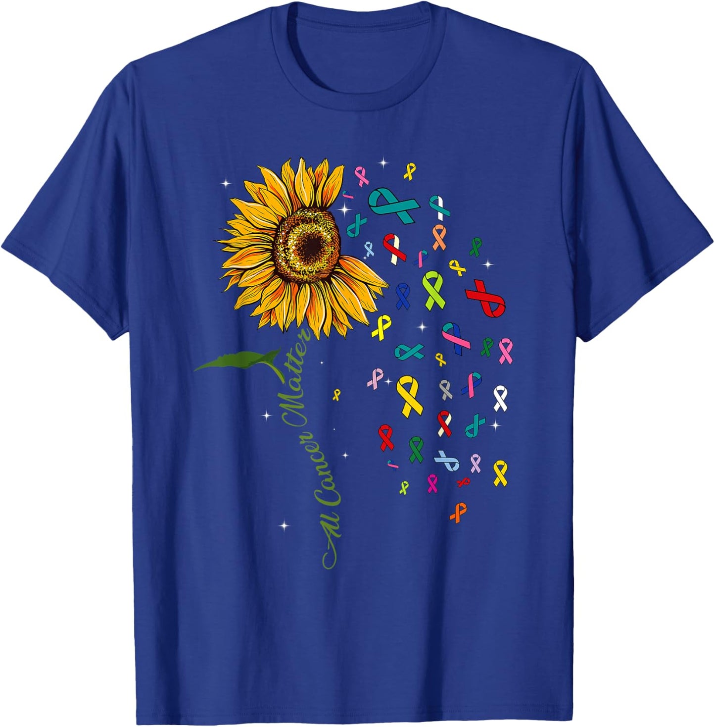 All Cancer Matters Awareness Support I World Cancer Day T-Shirt - T-Shirt | Royal