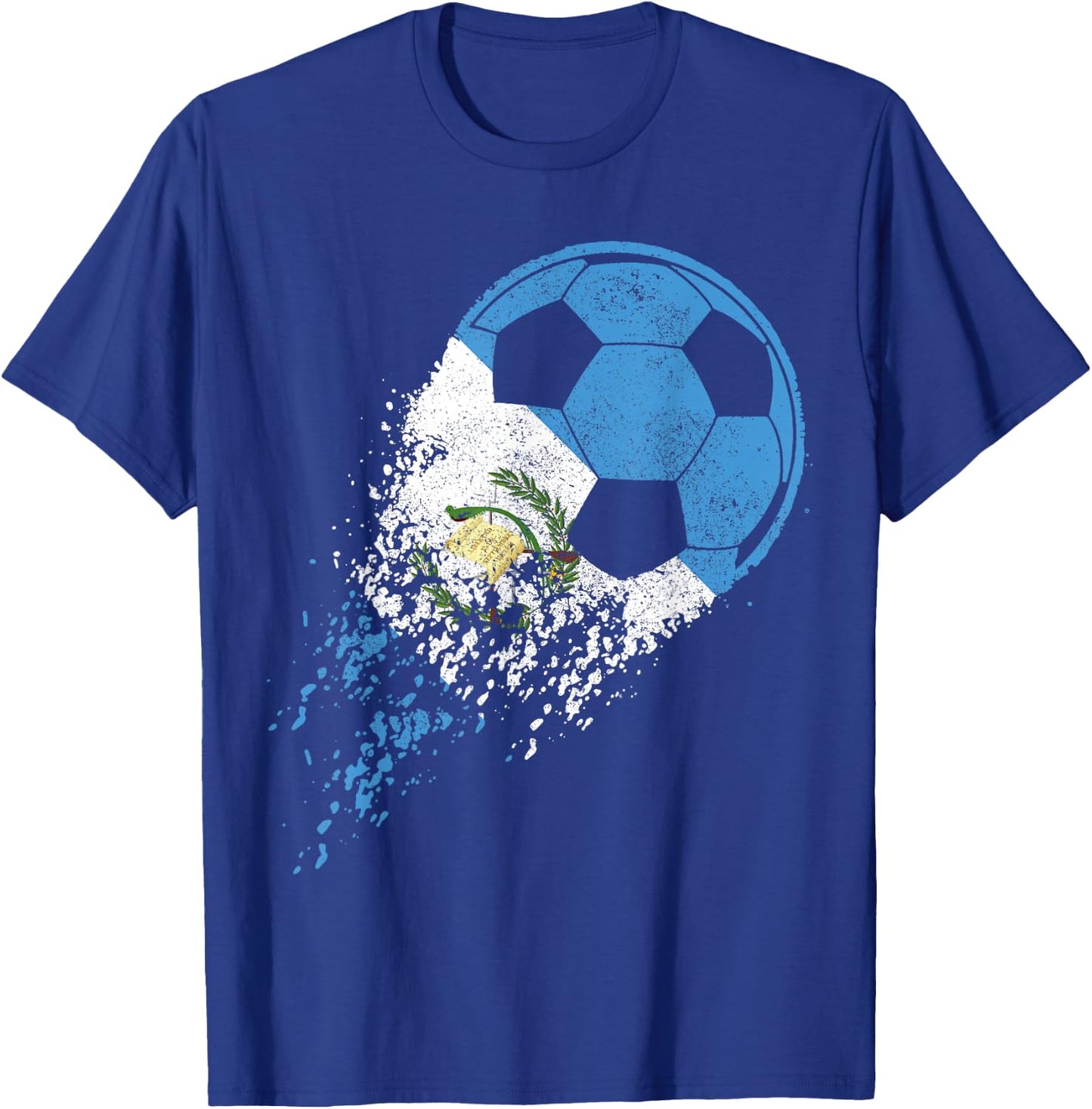 Guatemala Soccer Guatemalan Flag Pride Soccer Player T-Shirt - T-Shirt | Royal