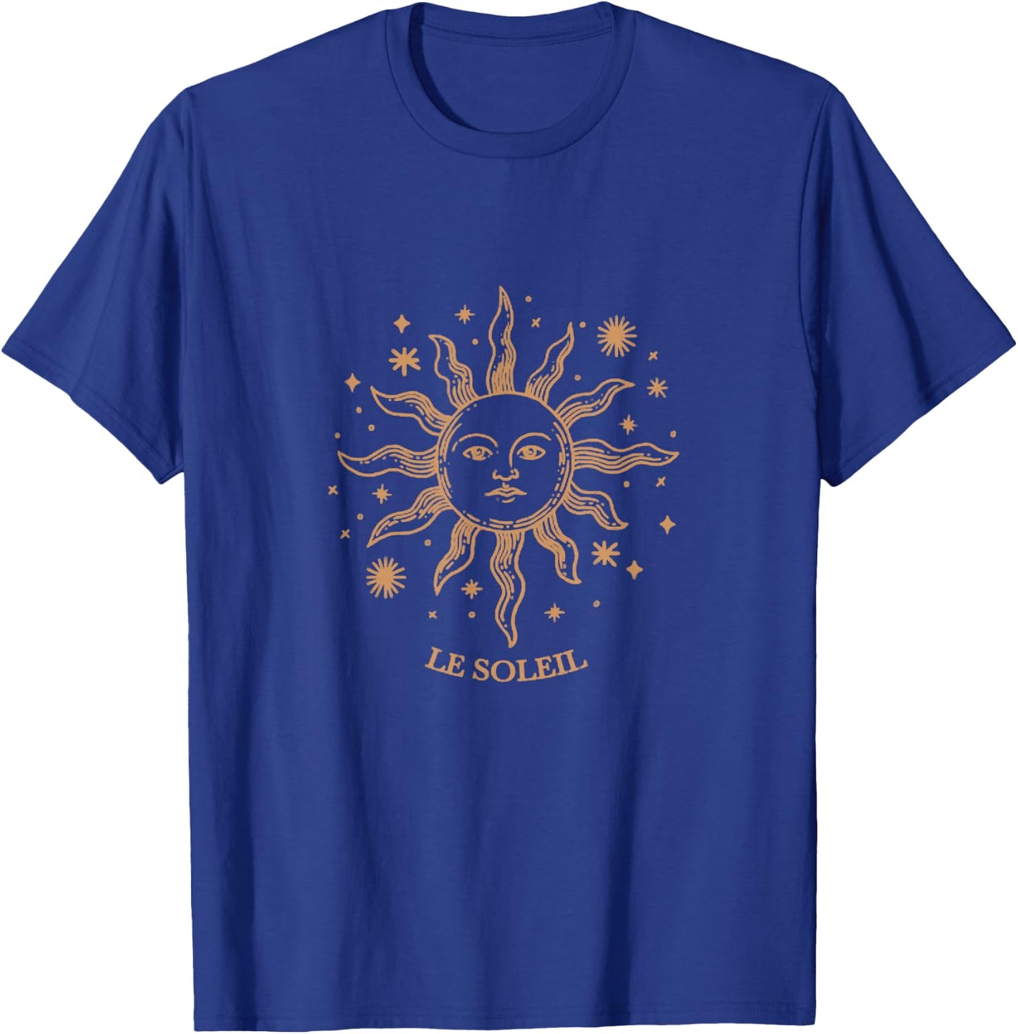 Vintage Boho Le Soleil Celestial T-Shirt - T-Shirt | Royal