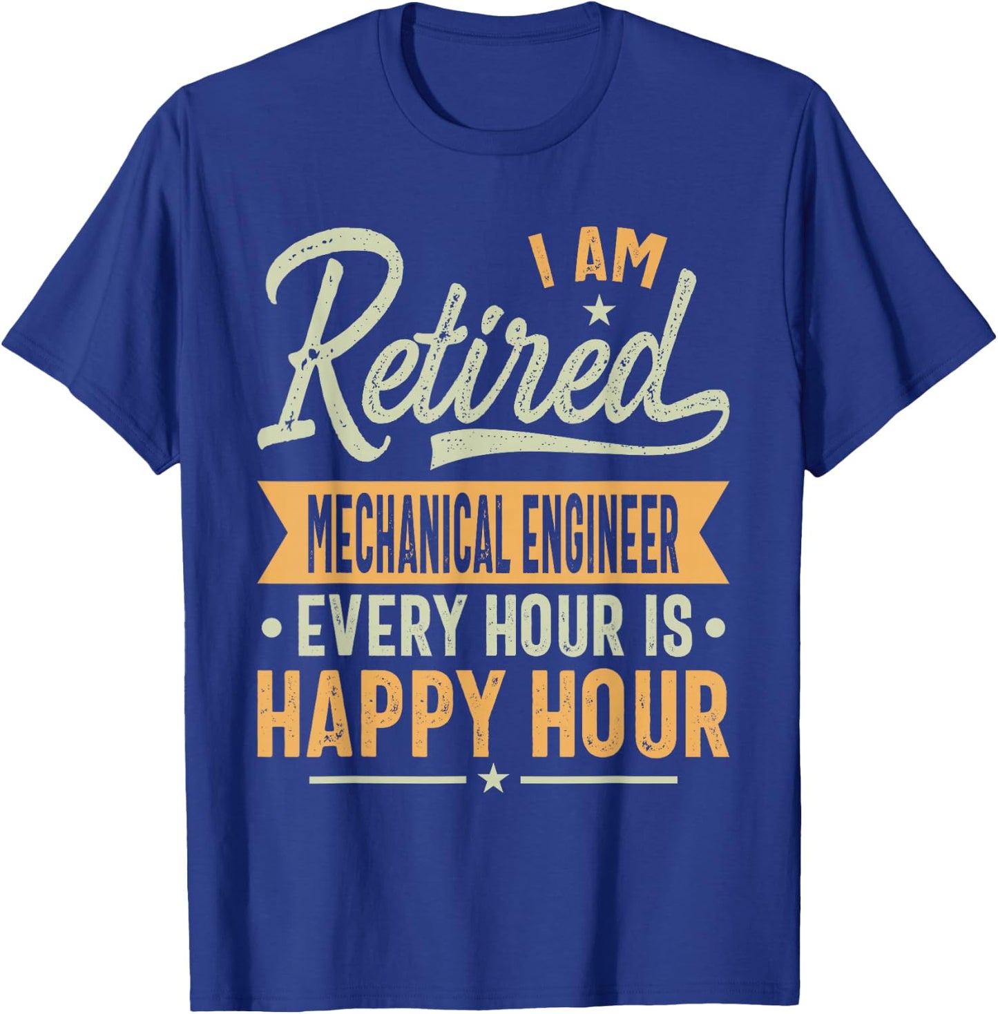 Mechanical Engineer Retired T-Shirt - T-Shirt | Royal