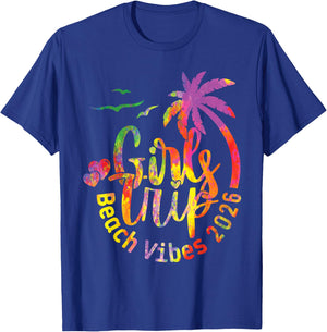 Girls Weekend Women Girls Trip Beach Vibes 2026 T-Shirt - T-Shirt | Royal