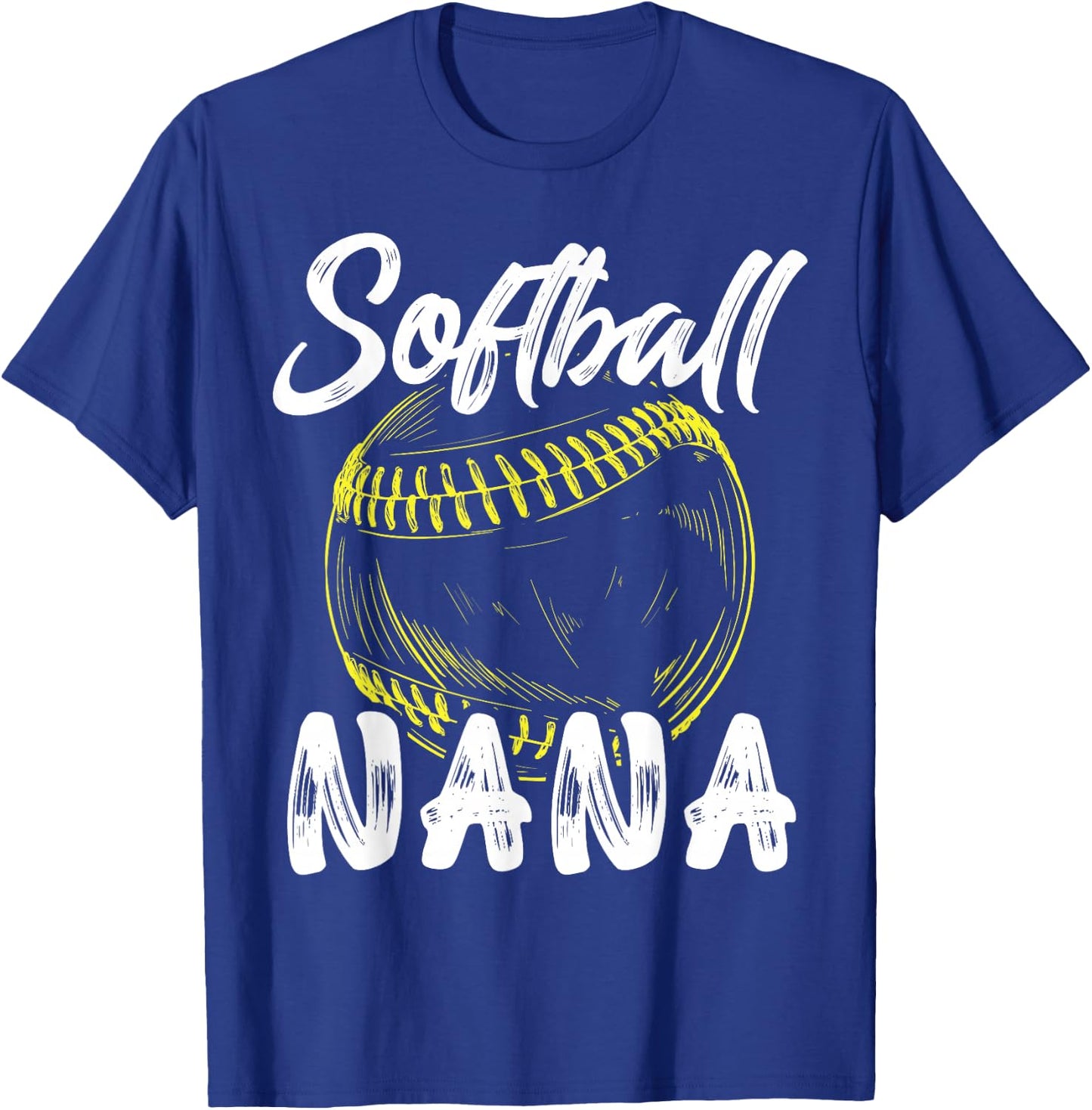Softball Nana Family Matching Players Mothers Day T-Shirt - T-Shirt | Royal