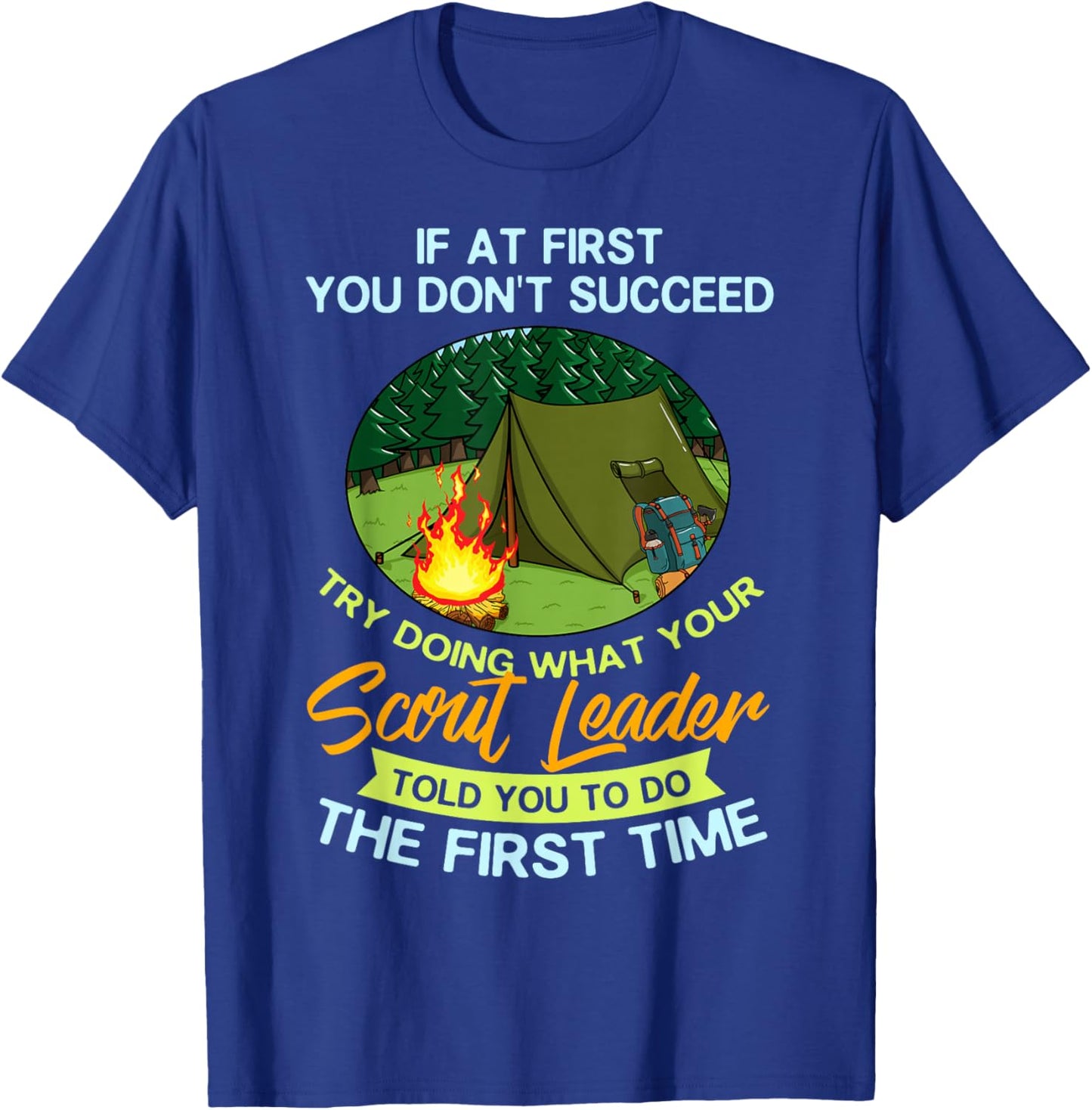 Scout Leader Scouting Guide Knots T-Shirt - T-Shirt | Royal