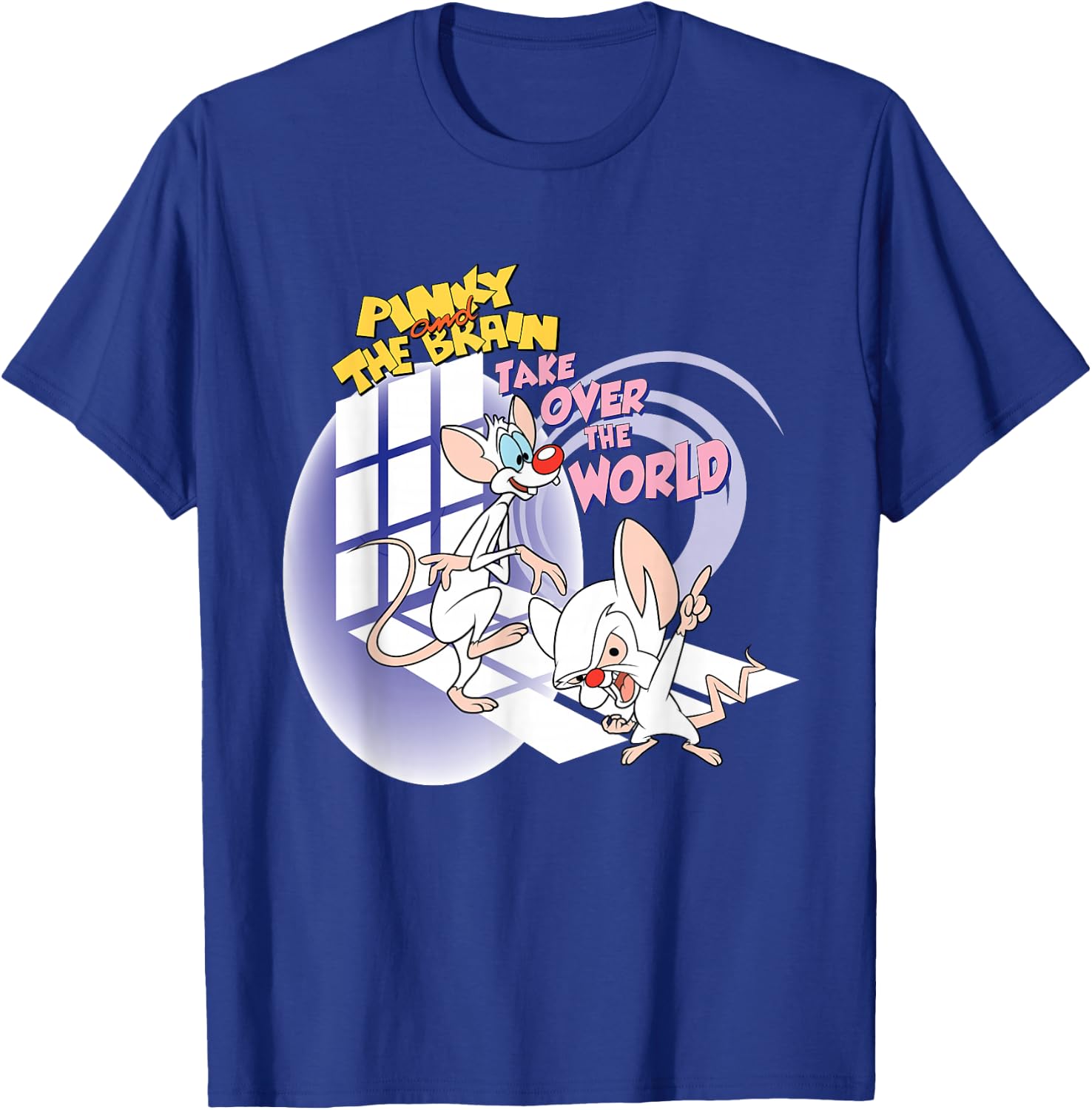 Animaniacs Pinky and The Brain Take Over The World T-Shirt - T-Shirt | Royal