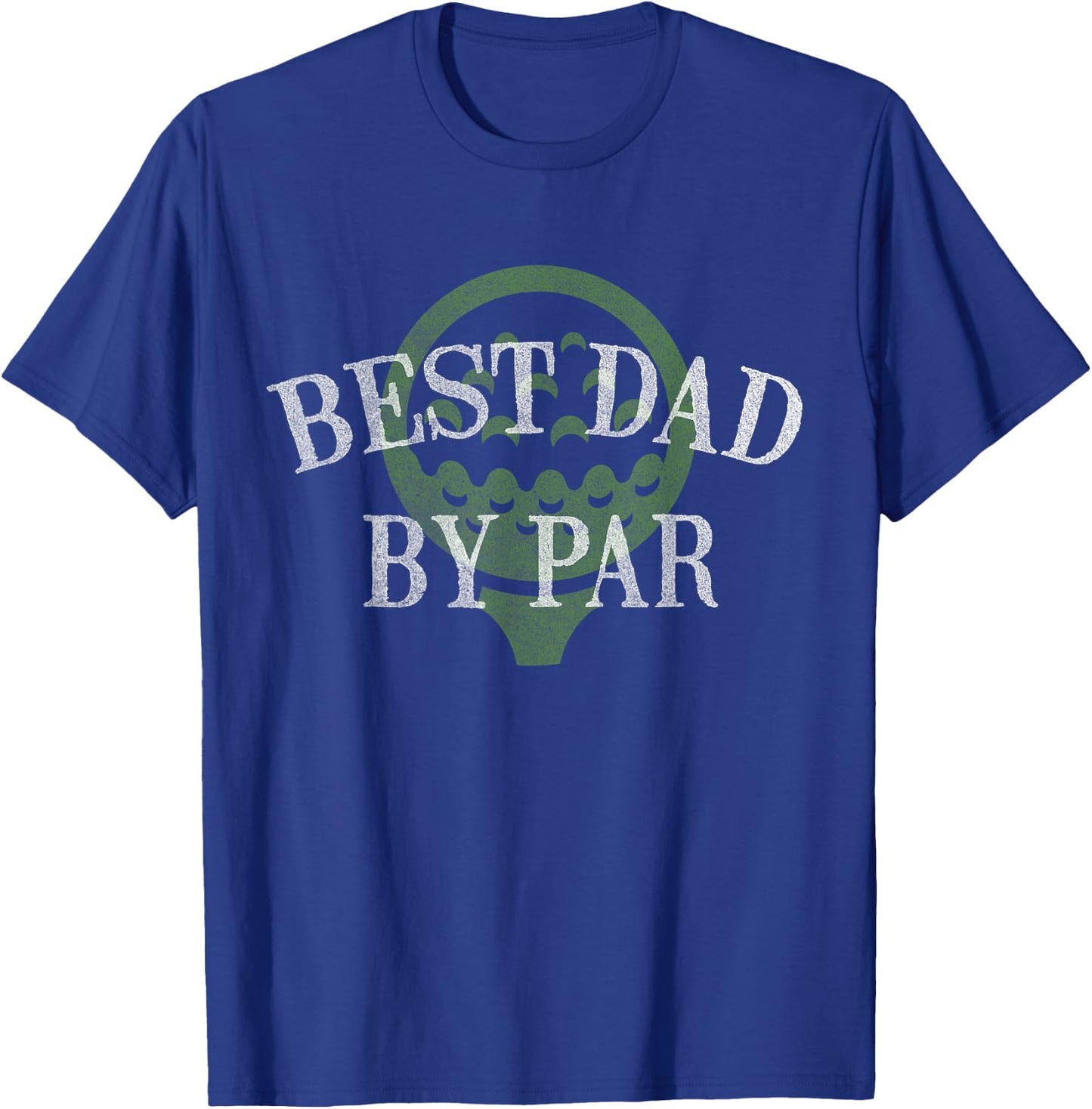 Best Dad by Par Father's Day Golf Lover Gift Papa Golfer T-Shirt - T-Shirt | Royal
