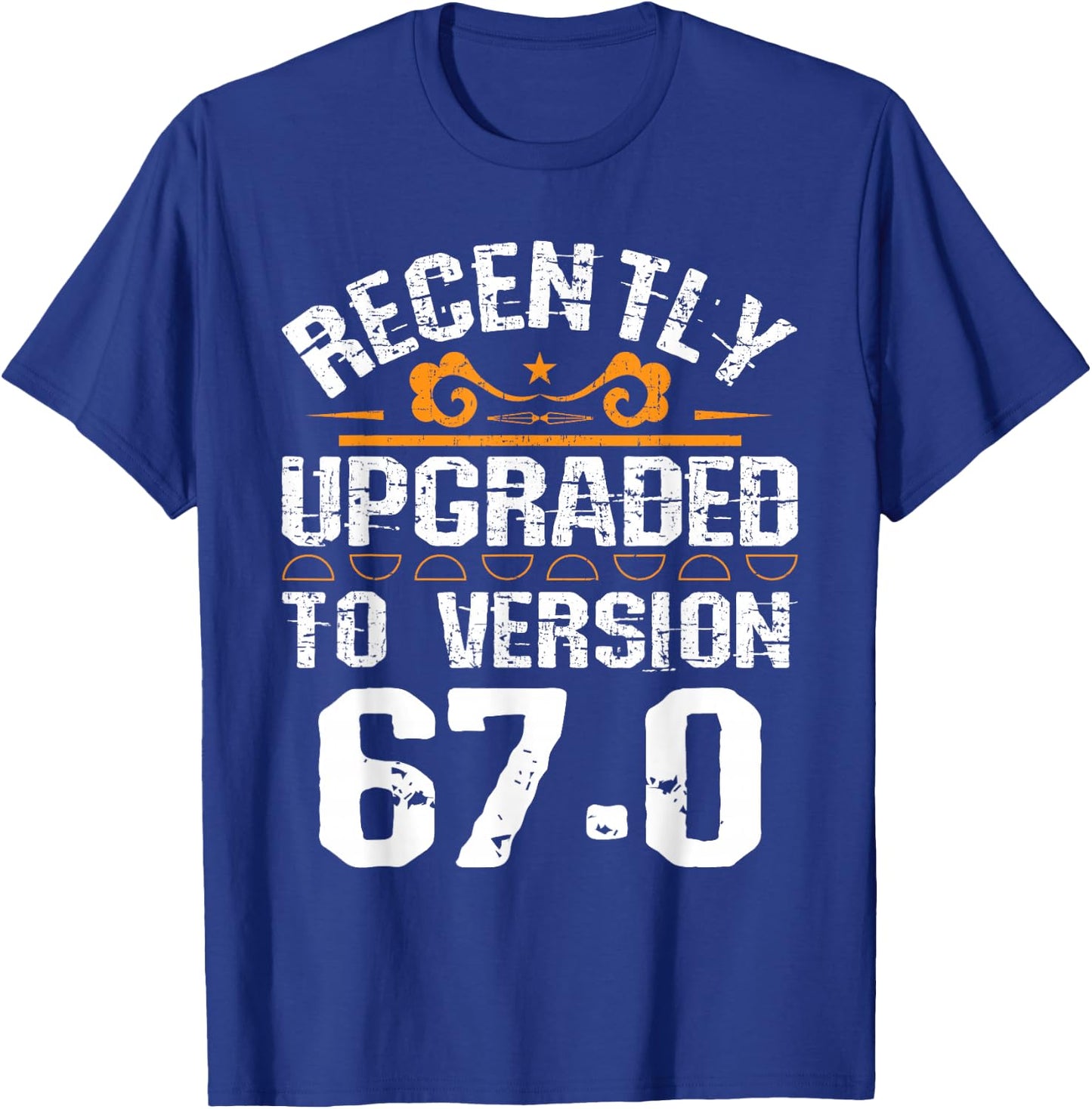 Version 67.0 - 67th birthday 67 Years Old Geek T-Shirt - T-Shirt | Royal