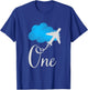 1 year old Birthday Airplane Shirt. Boy 1st birthday T-Shirt - T-Shirt | Royal