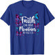 Christian Bible Verse Quote Butterfly Matthew 17:20 T-Shirt - T-Shirt | Royal