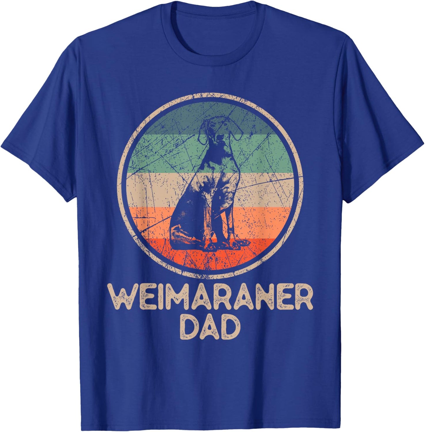 Weimaraner Dog - Vintage Weimaraner Dad Women T-Shirt - T-Shirt | Royal