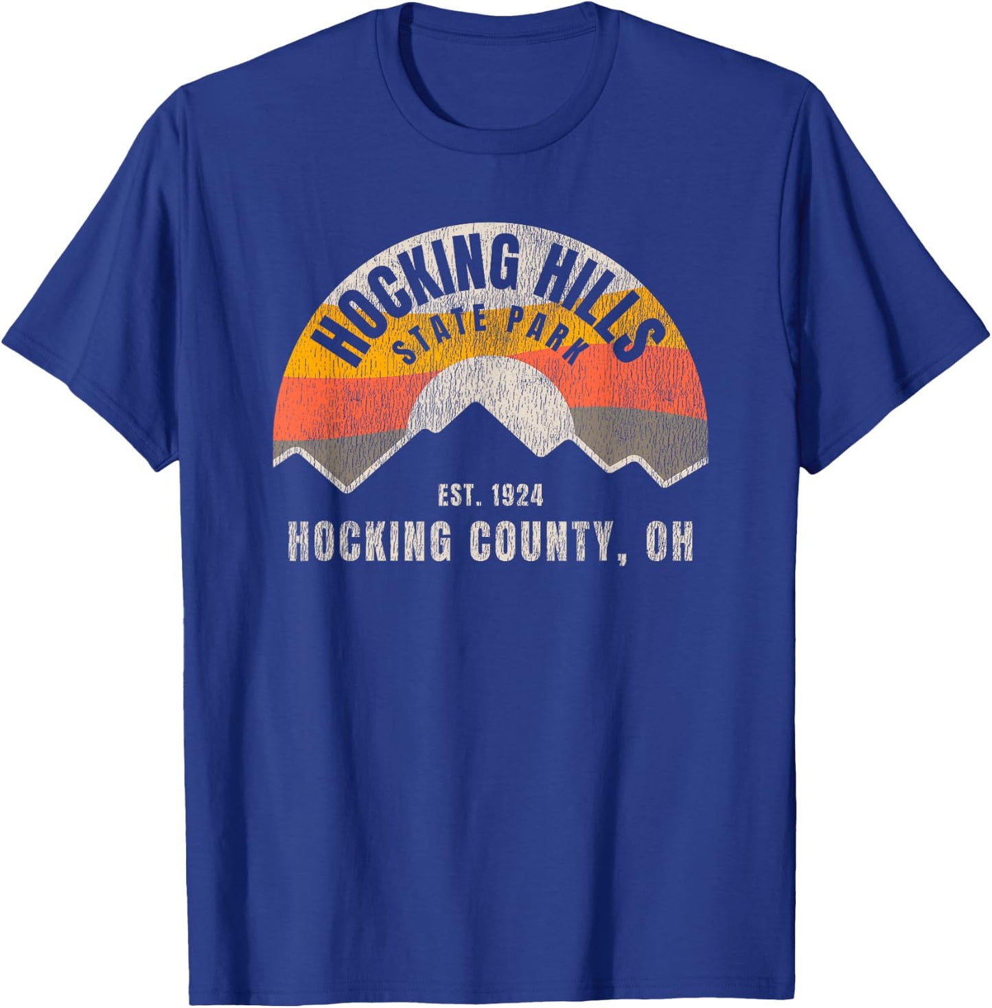Retro Hocking Hills State Park Souvenir T-Shirt - T-Shirt | Royal