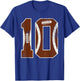10th Birthday Football Lovers Bdy Boy 10 Year Old Girl T-Shirt - T-Shirt | Royal