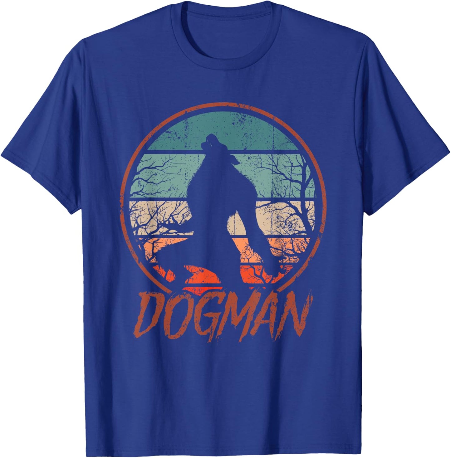 Michigan Dogman Cryptid Society Werewolf Monster T-Shirt - T-Shirt | Royal