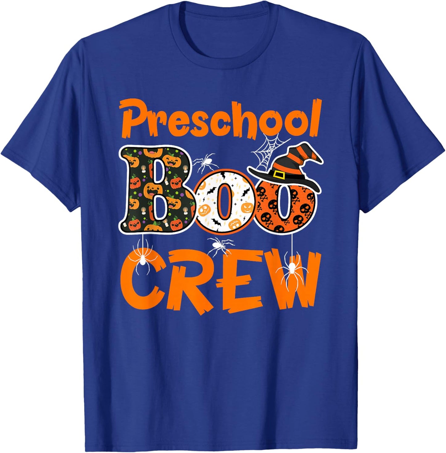 Preschool Boo Crew Halloween Gifts Teachers Students Costume T-Shirt - T-Shirt | Royal