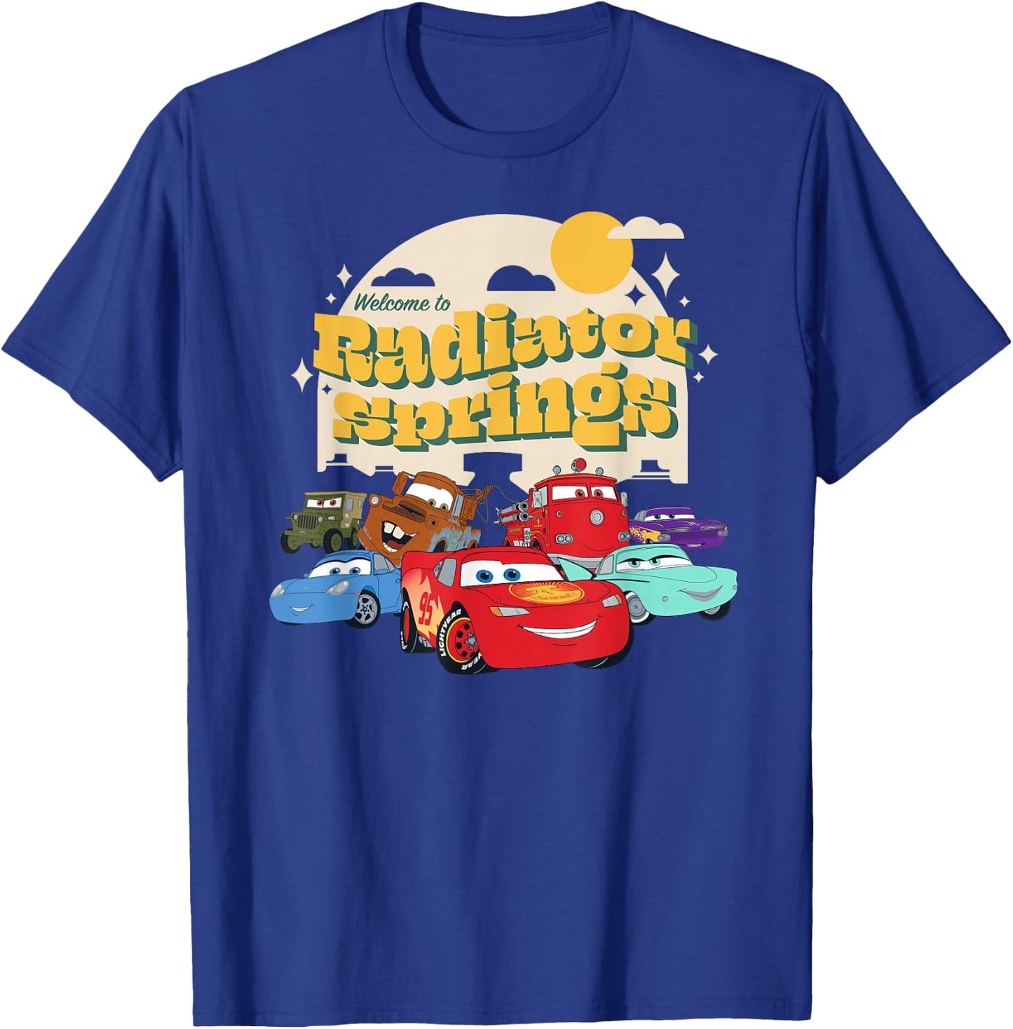 Disney Pixar Cars on The Road Radiator Springs T-Shirt - T-Shirt | Royal