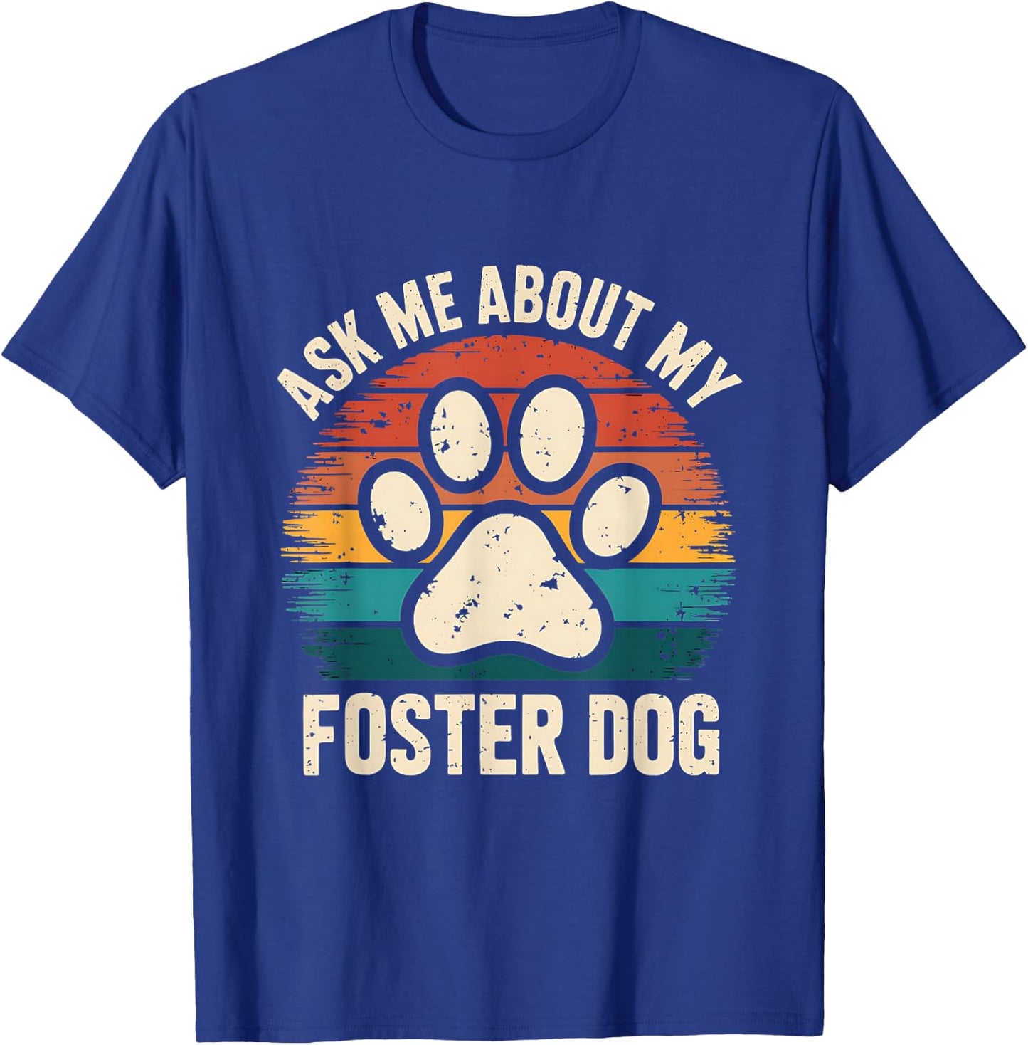 Ask Me About My Grooming Dog Design for Shelter Volunteer T-Shirt - T-Shirt | Royal