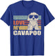 I Love My Cavapoo Cool Dog Vintage Retro Women Girls Kids T-Shirt - T-Shirt | Royal