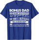 Bonus Dad Thank you for loving me Bonus Dad T-Shirt - T-Shirt | Royal