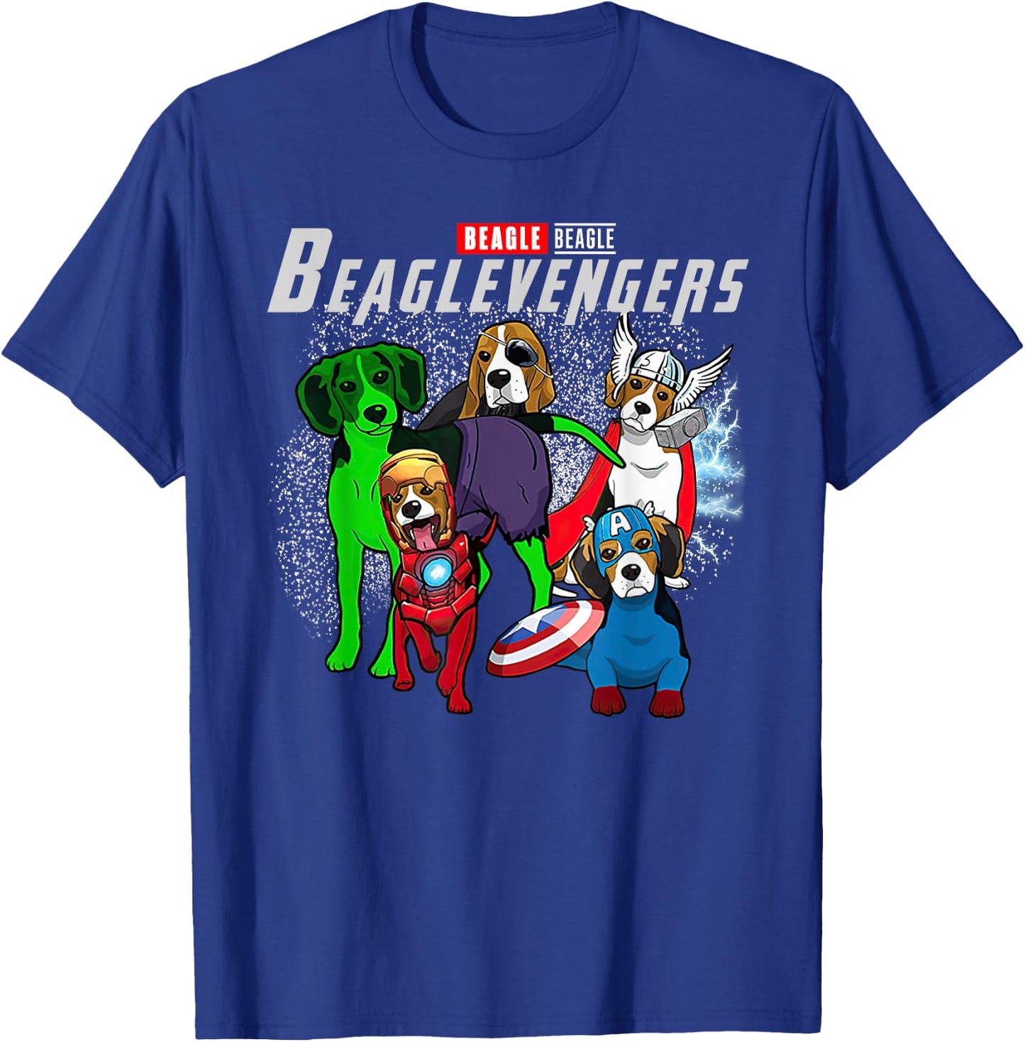 Super Dogs Beagle Assemble Beaglevengers - Dogs Lover T-Shirt - T-Shirt | Royal