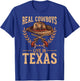 US State Texas Flag Patriotic Texan Cowboy Hat USA Texas T-Shirt - T-Shirt | Royal
