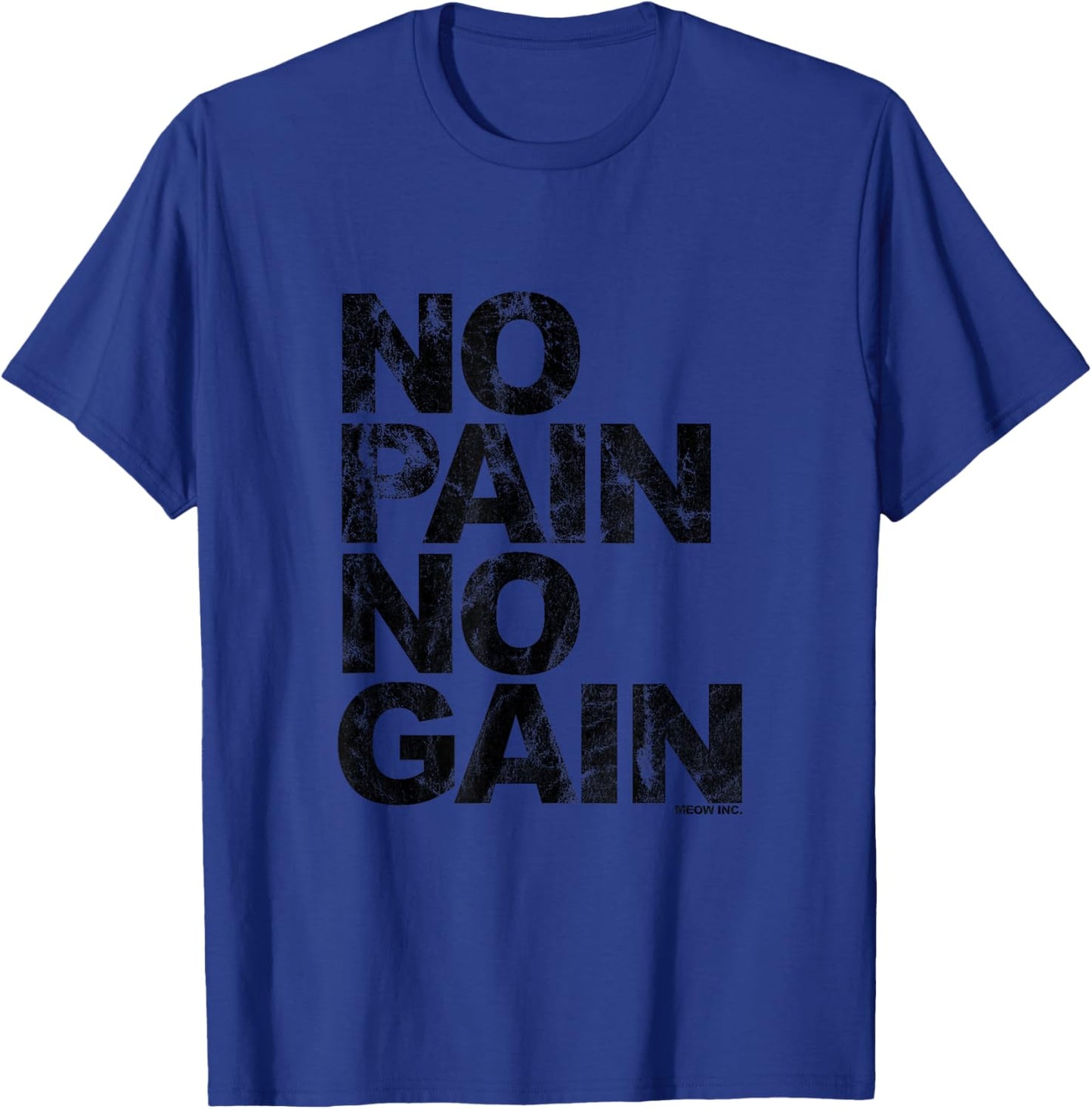 No Pain No Gain - Training, Men, Women T-Shirt - T-Shirt | Royal