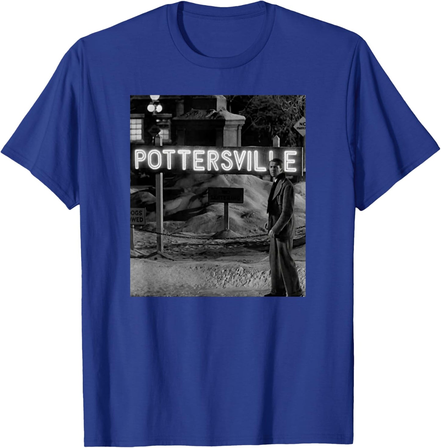 Pottersville Vintage Christmas Classic It's a Wonderful Life T-Shirt - T-Shirt | Royal