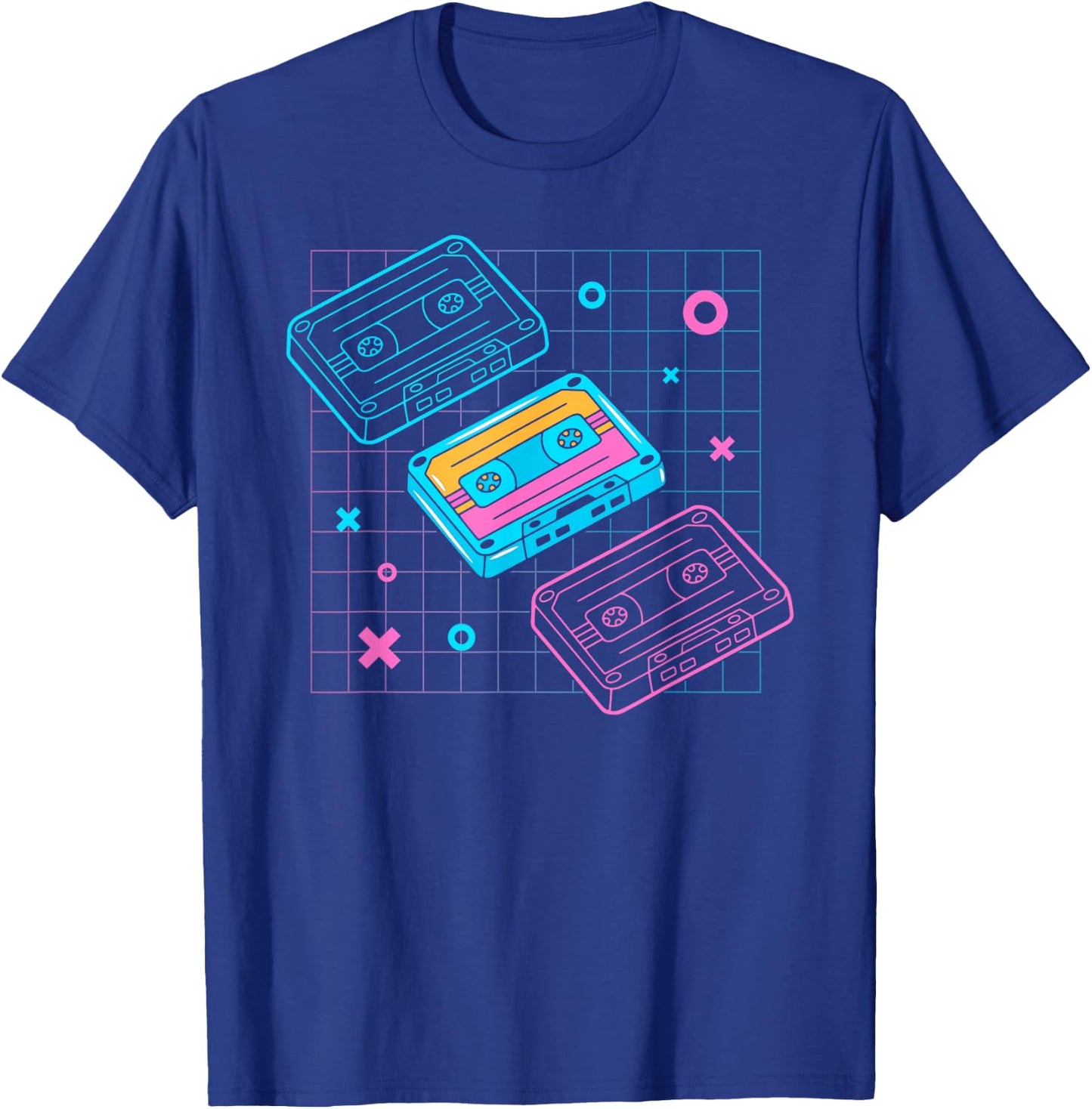 Cassettes Vaporwave - retrowave synthwave - Retro Vintage T-Shirt - T-Shirt | Royal