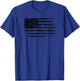 Distressed Black American Flag T-Shirt - T-Shirt | Royal
