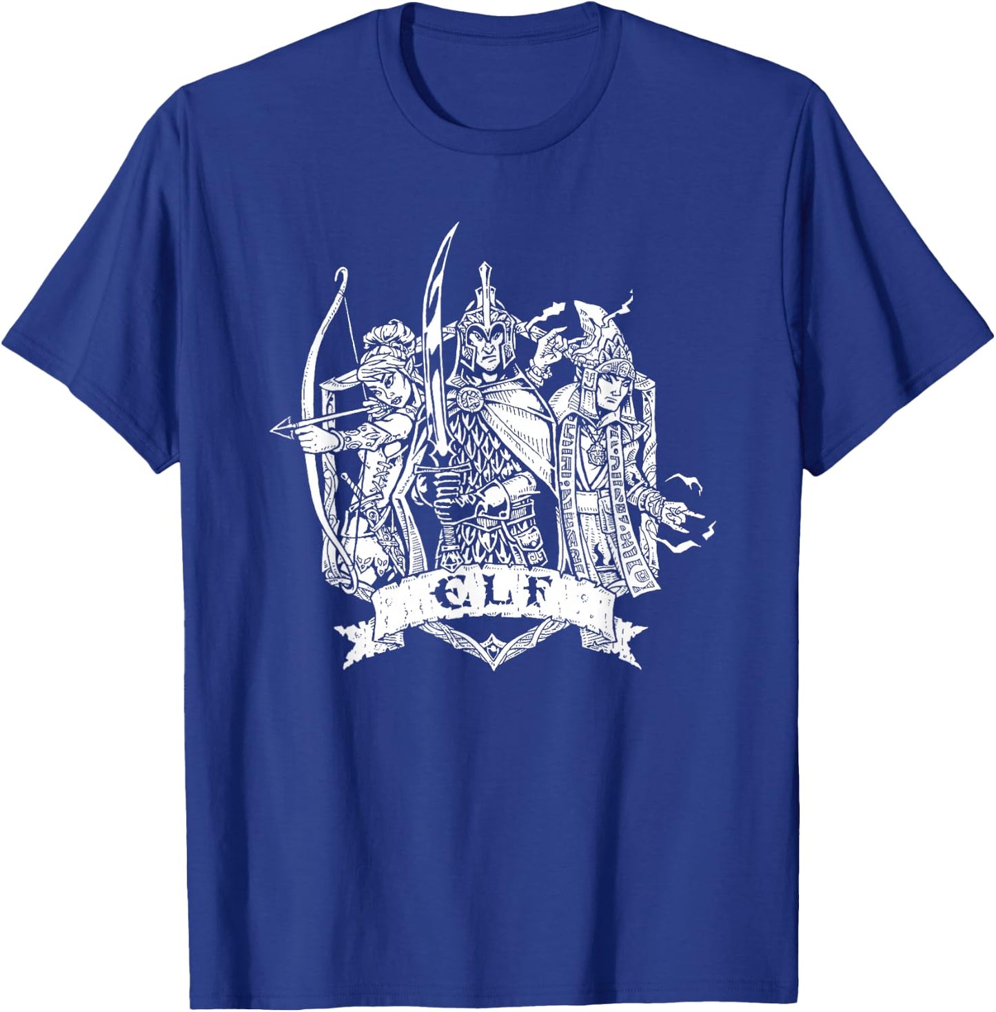 Fantasy Role-Playing Game (RPG) Elf T-Shirt - T-Shirt | Royal