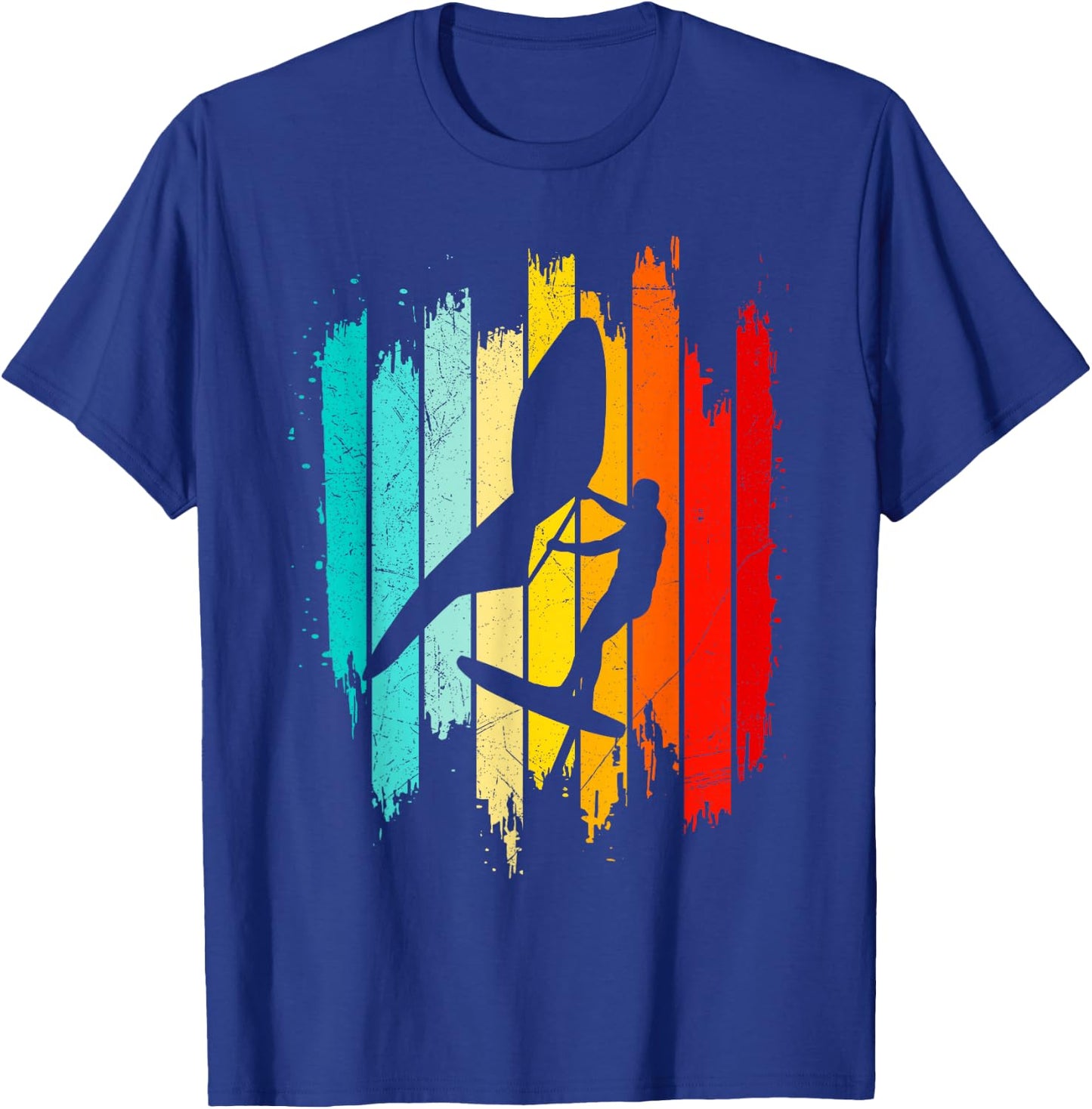 Wing Foil Wingfoil Wingsurf Retro Wing Foiler T-Shirt - T-Shirt | Royal