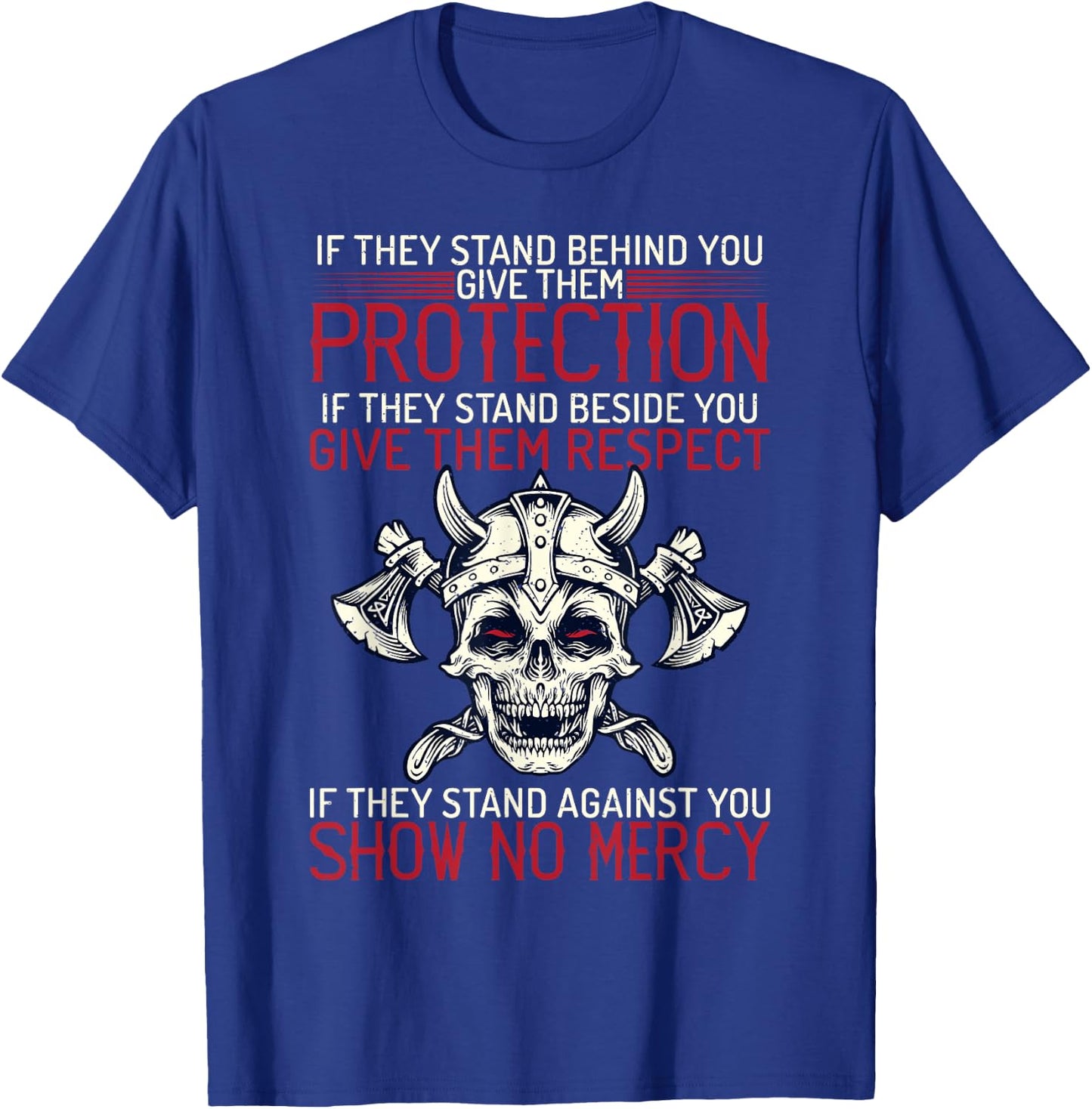 Family protection fighter Valhalla Odin Nordic Viking T-Shirt - T-Shirt | Royal