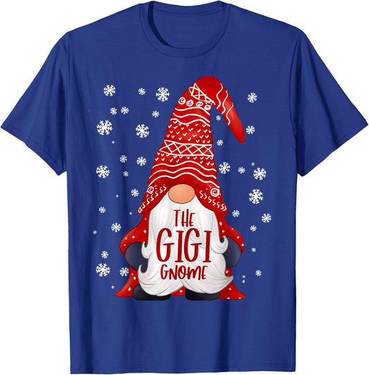 Funny Gigi Gnome Family Matching Christmas Gift Pajama T-Shirt - T-Shirt | Royal