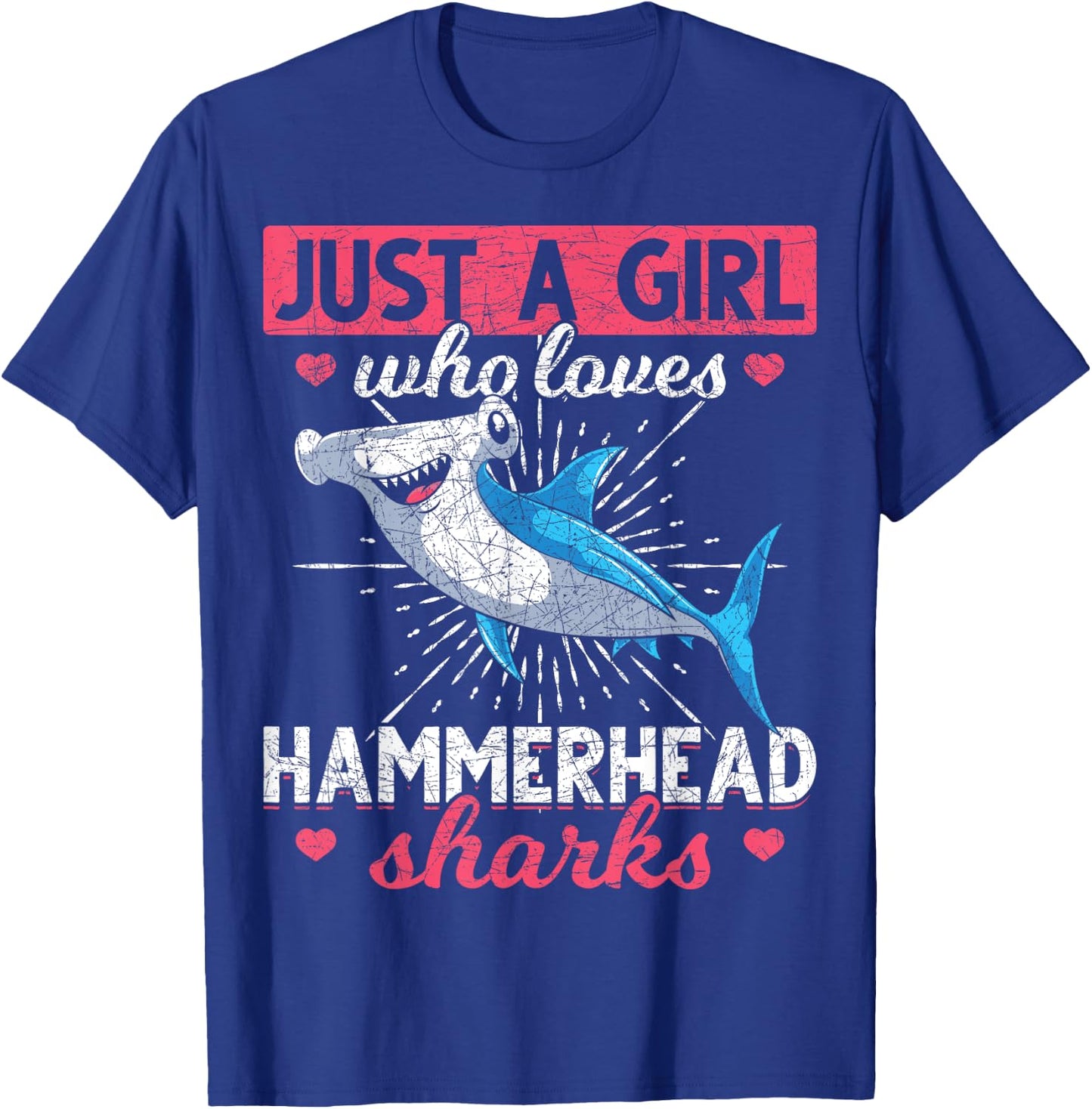 Just A Girl Who Loves Hammerhead Sharks Predator Hammerhead T-Shirt - T-Shirt | Royal