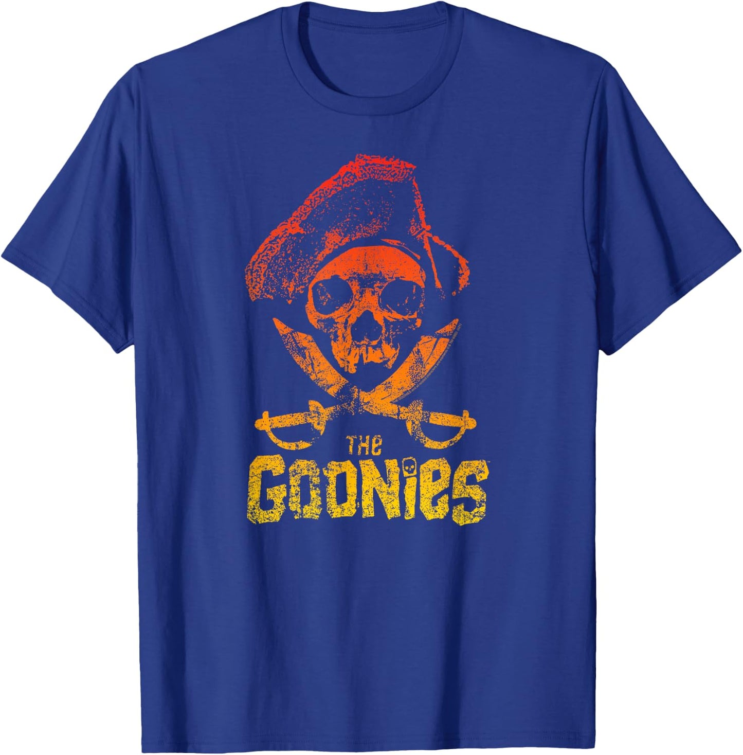 The Goonies Pirate Skull and Swords Ombre Movie T-Shirt - T-Shirt | Royal