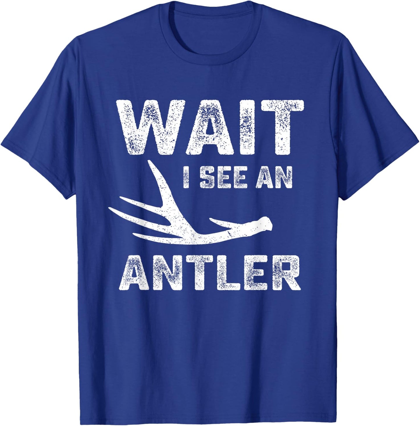 Elk & deer shed antler Hunters graphic- hunting outdoor T-Shirt - T-Shirt | Royal